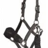 Le Mieux Vogue Fleece Headcollar & Leadrope Black Grey