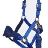 Le Mieux Vogue Fleece Headcollar & Leadrope Navy / Royal Blue