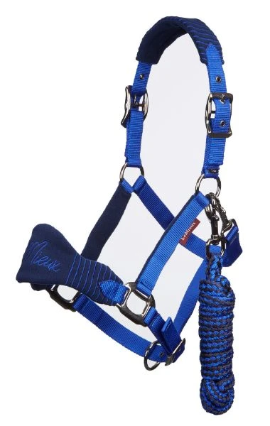 Le Mieux Vogue Fleece Headcollar & Leadrope Navy / Royal Blue 1 Le Mieux Vogue Fleece Headcollar & Leadrope Navy / Royal Blue