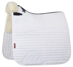 Le Mieux Merino+ Dressage Square Half Lined White/Natural Large