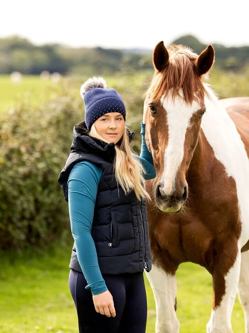 LeMieux Ladies Loire Winter Gilet – Navy 2 LeMieux Ladies Loire Winter Gilet – Navy - Image 2