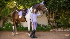 LeMieux Carbon Mesh Close Contact Square – Wisteria -Le Mieux Rider Finds 4d9a6436 copy