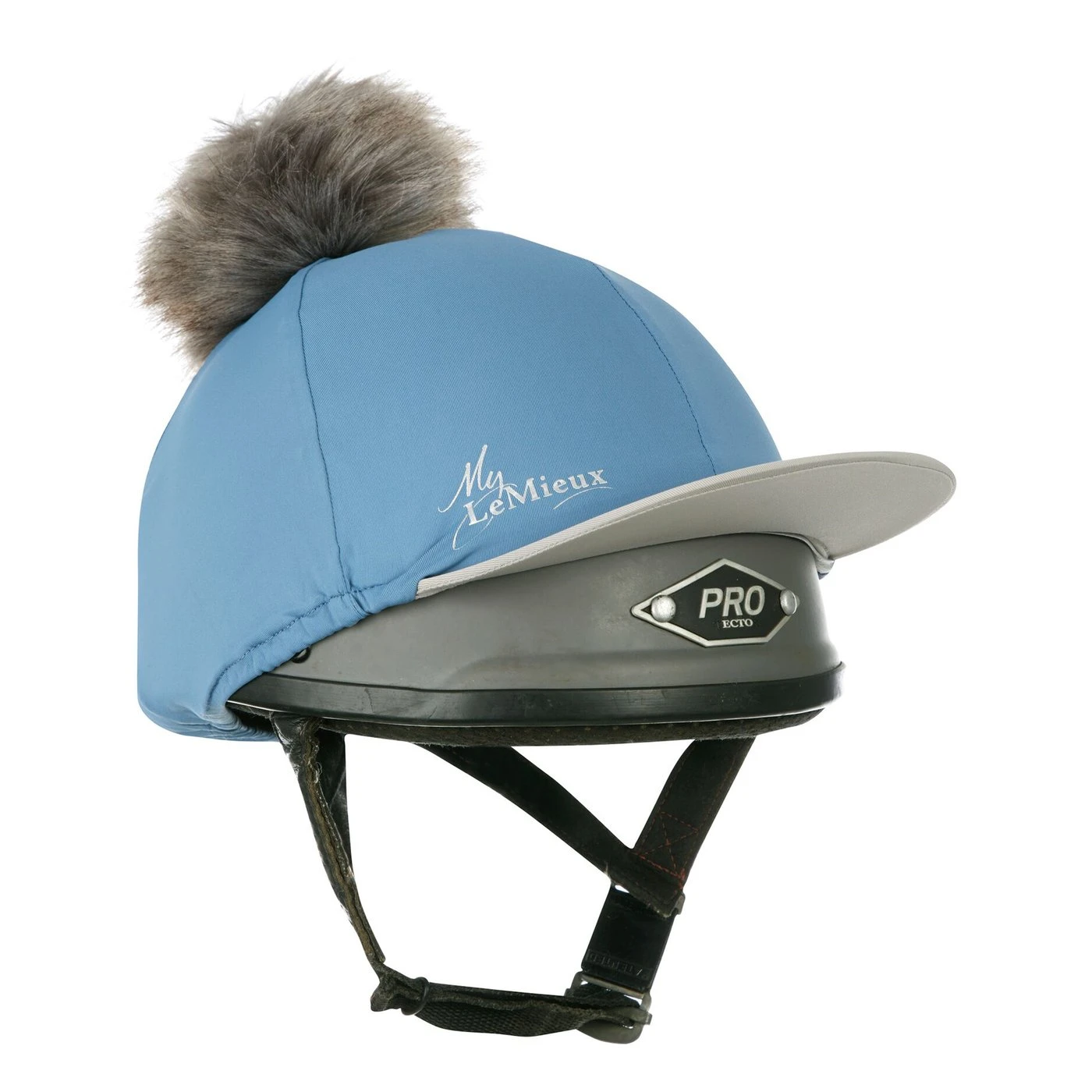LeMieux Pom Pom Hat Silk – Ice Blue 1 LeMieux Pom Pom Hat Silk – Ice Blue
