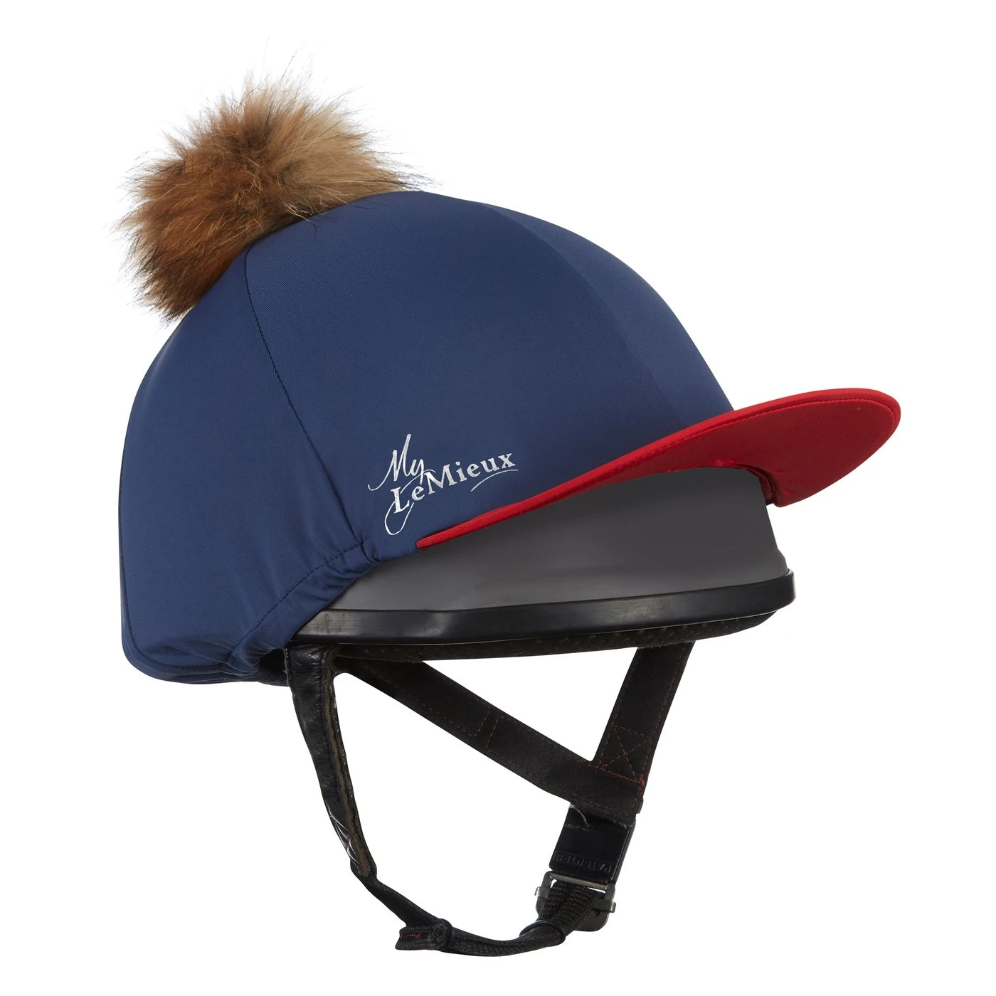 LeMieux Pom Pom Hat Silk – Navy 1 LeMieux Pom Pom Hat Silk – Navy