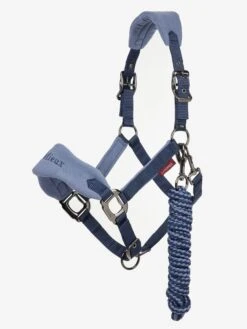 LeMieux Vogue Fleece Headcollar & Leadrope – Indigo