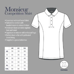 Mens LeMieux Monsieur Competition Shirt – White -Le Mieux Rider Finds SS21 Web Diagrams Mens comp shirt1