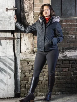 LeMieux Ladies Waterproof Short Coat – Grey -Le Mieux Rider Finds a2i9960