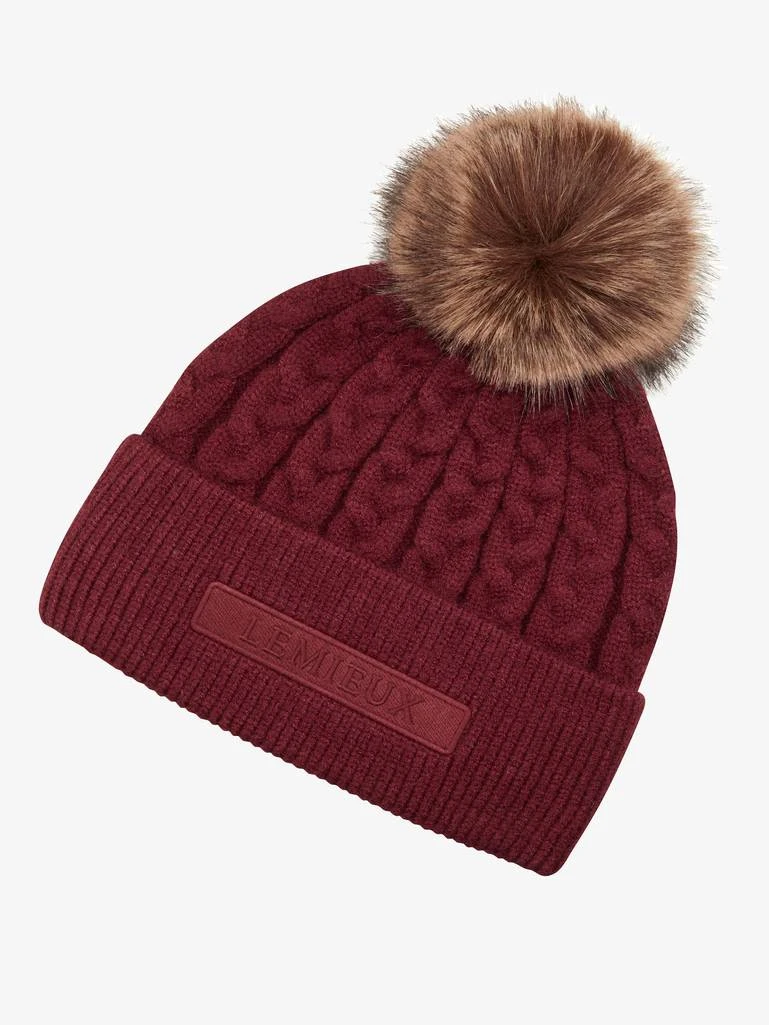 LeMieux Clara Cable Beanie – Merlot 1 LeMieux Clara Cable Beanie – Merlot