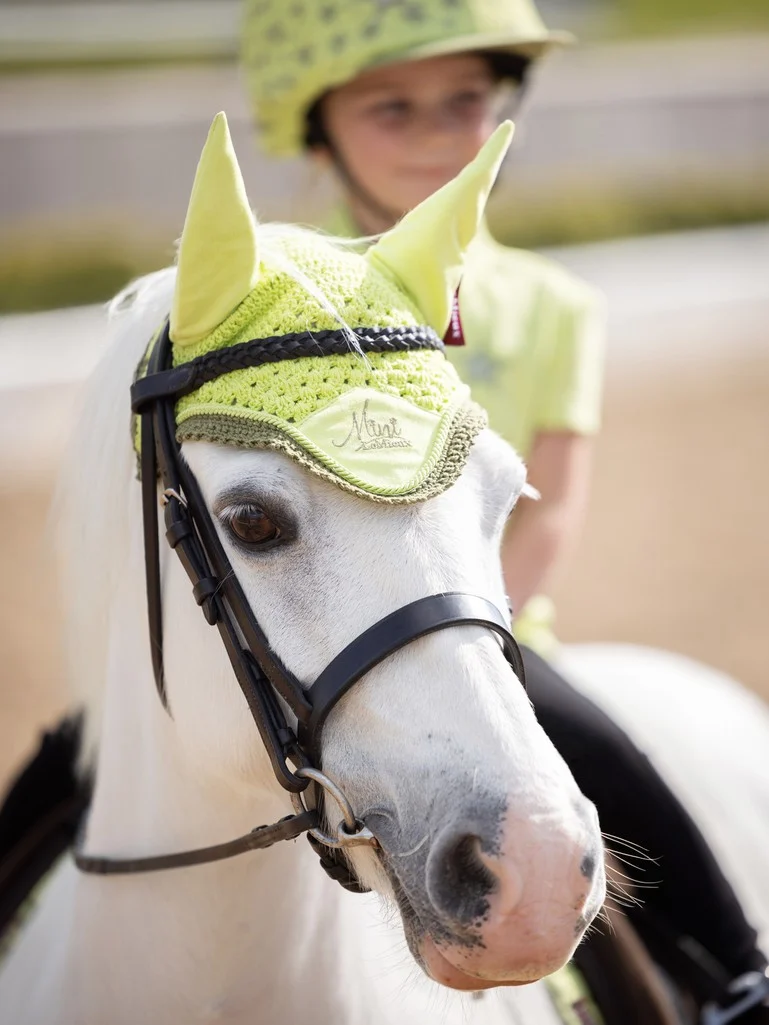 LeMieux Mini Fly Hood – Kiwi 2 LeMieux Mini Fly Hood – Kiwi - Image 2