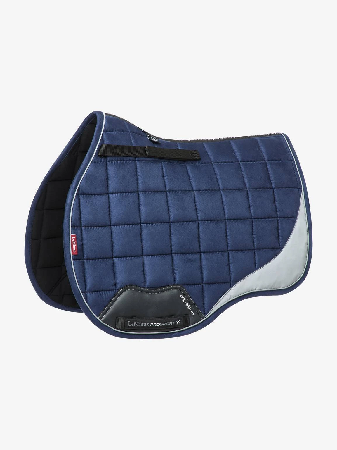 LeMieux Suede GP Square – Navy Reflective 1 LeMieux Suede GP Square – Navy Reflective