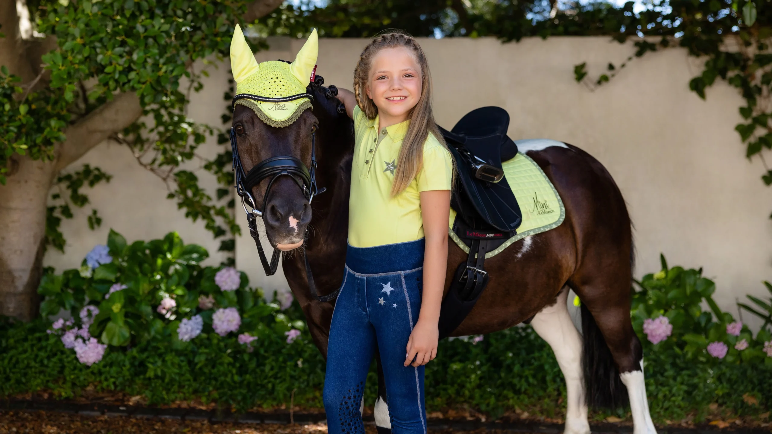 LeMieux Mini Polo Shirt – Kiwi 2 LeMieux Mini Polo Shirt – Kiwi - Image 2