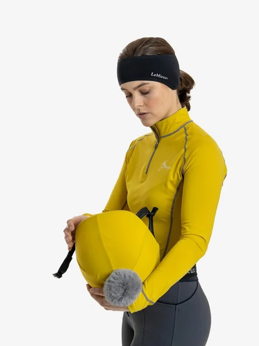 LeMieux Ear Warmer Headband – Black 2 LeMieux Ear Warmer Headband – Black - Image 2