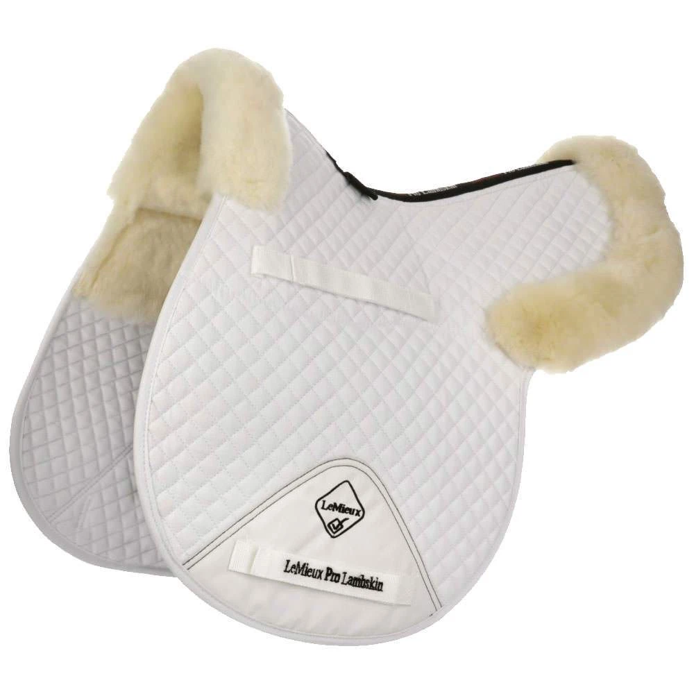 LeMieux Merino+ Half Lined GP Numnah White/Natural 1 LeMieux Merino+ Half Lined GP Numnah White/Natural