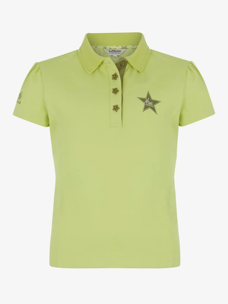 LeMieux Mini Polo Shirt – Kiwi 1 LeMieux Mini Polo Shirt – Kiwi