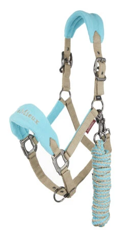 LeMieux Vogue Fleece Headcollar & Leadrope – Azure