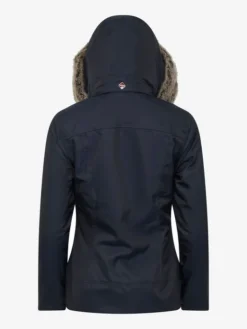 LeMieux Ladies Waterproof Short Coat – Navy -Le Mieux Rider Finds lm waterproofshortcoat navy4 hr