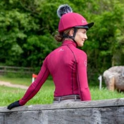 LeMieux Base Layer – Mulberry -Le Mieux Rider Finds my lemieux hat silk mulberry5 1
