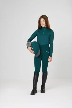 Childrens LeMieux Young Rider Pull On Breeches – Spruce