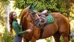 LeMieux Loire Close Contact Square – Hunter Green -Le Mieux Rider Finds tracyrobertson lmcore22 050