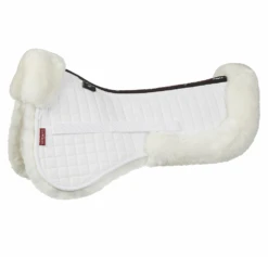 LeMieux ProLambskin Dressage Half Pad – White/White